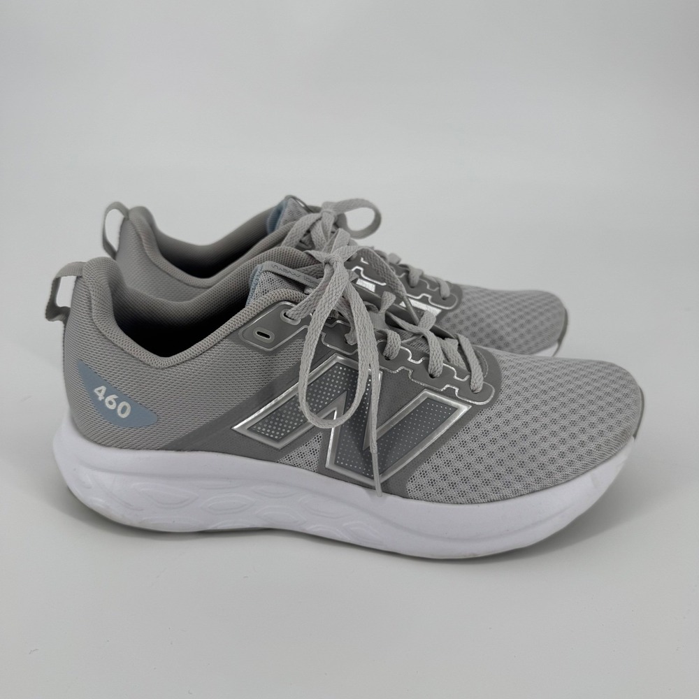 New Balance 460 V4 Grey White Silver Running Shoes W460LG4 Womens 9.5 Mens 8